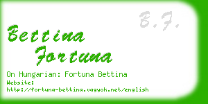 bettina fortuna business card